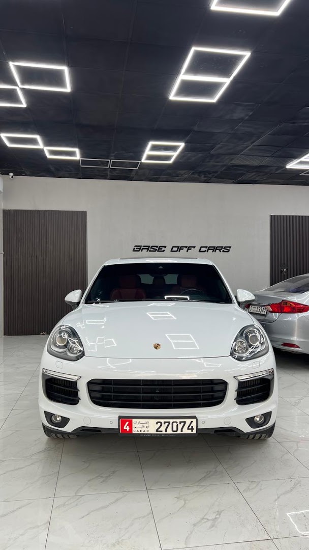 A white Porsche after detailing at Base off cars